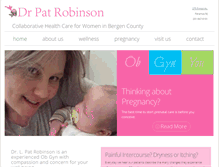 Tablet Screenshot of drpatrobinson.com